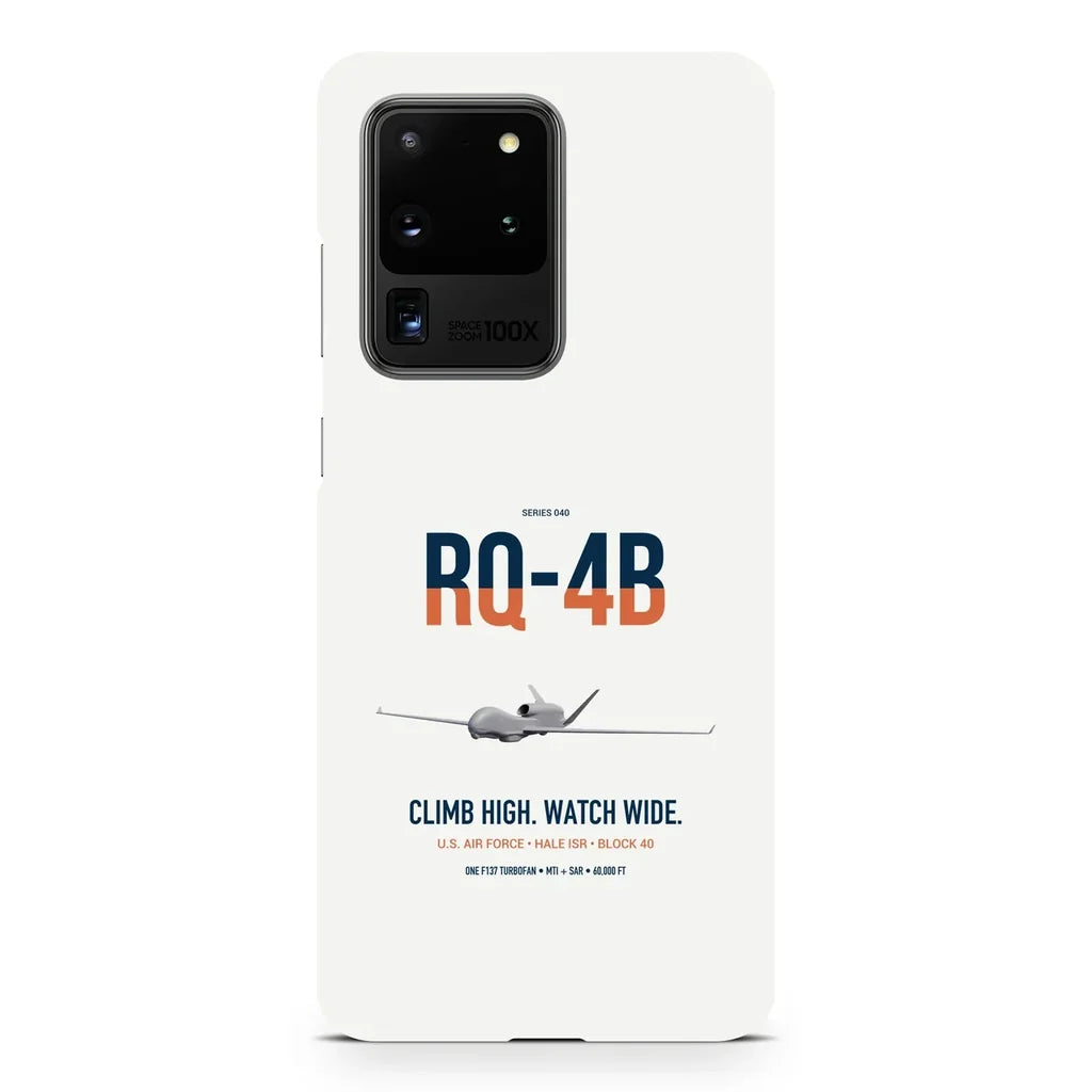 RQ-4B Global Hawk design on samsung case - white