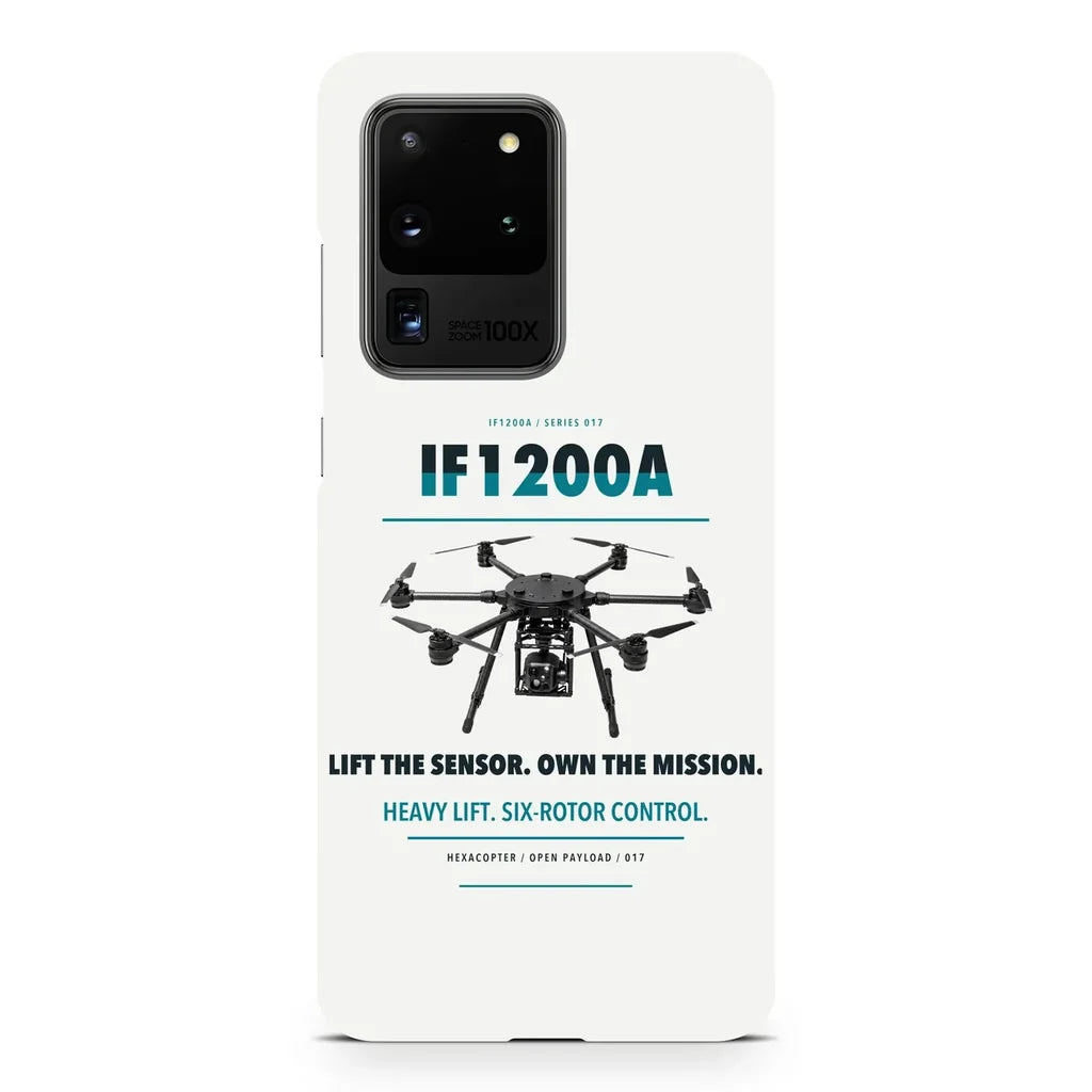 Inspired Flight IF1200A design on samsung case - white