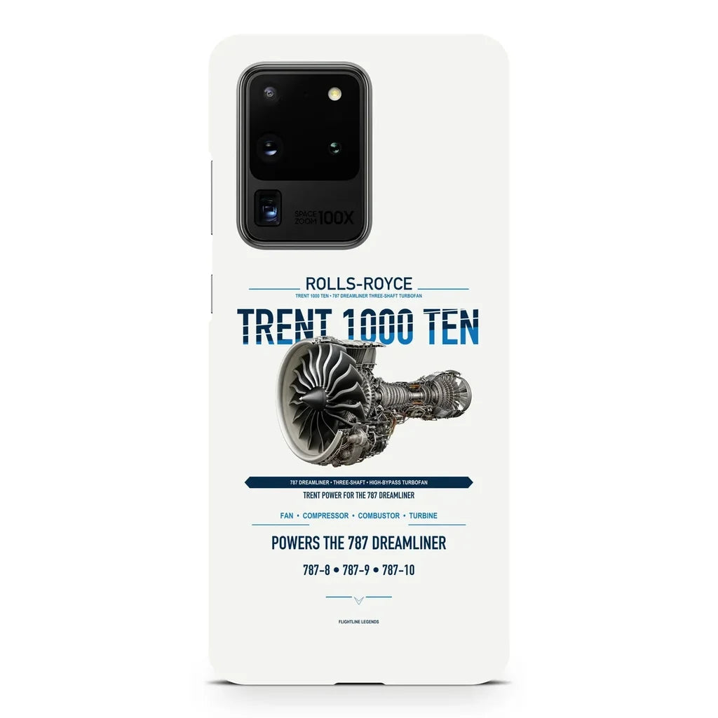 TRENT 1000 TEN design on samsung case - white