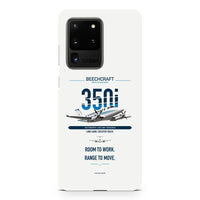 Thumbnail for King Air 350i design on samsung case - white