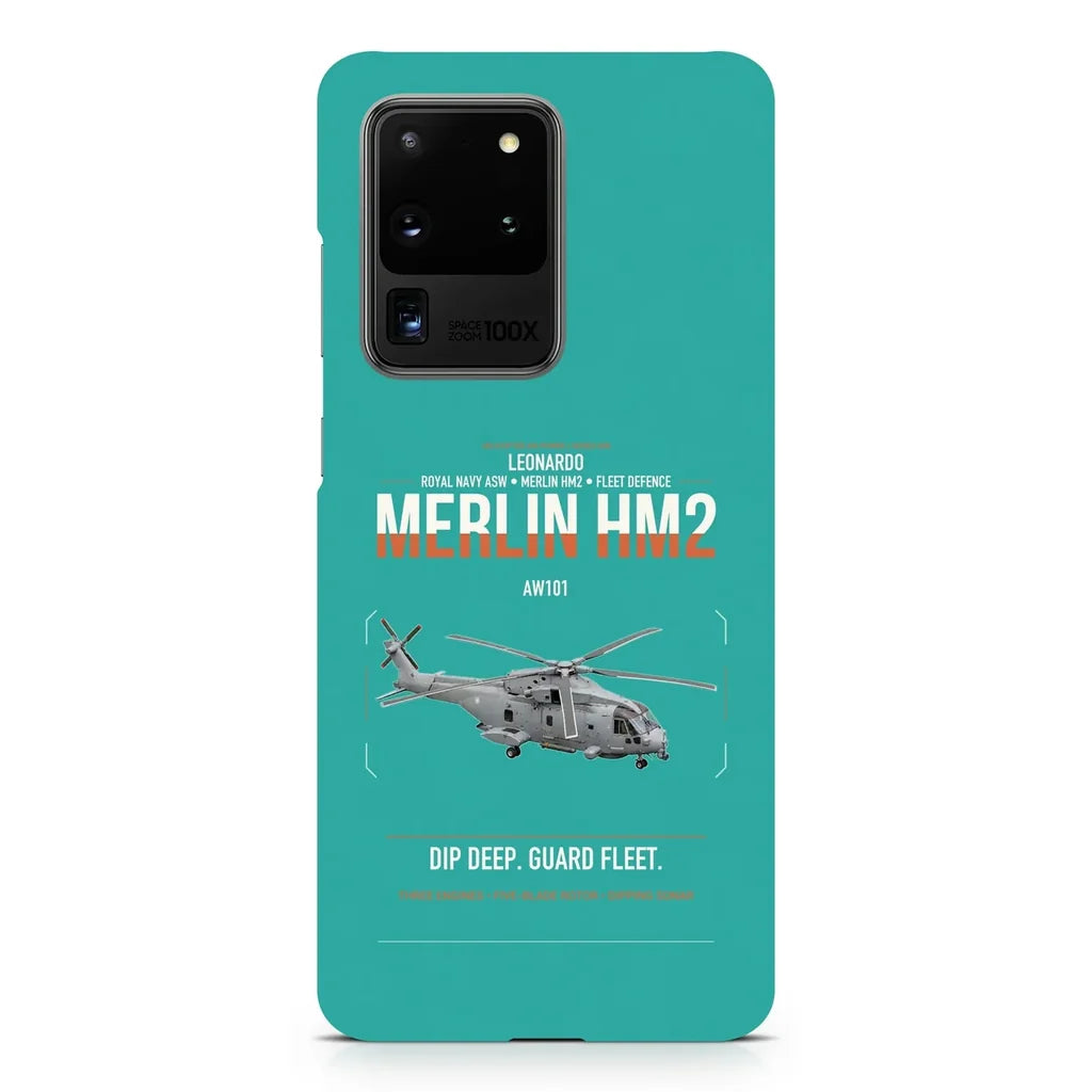 Leonardo AW101 Merlin HM2 design on samsung case - turquoise