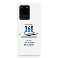 Thumbnail for Beechcraft King Air 360 design on samsung case - white