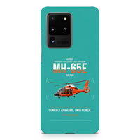 Thumbnail for Airbus MH-65E Dolphin design on samsung case - turquoise
