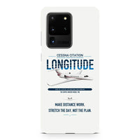 Thumbnail for Cessna Citation Longitude design on samsung case - white