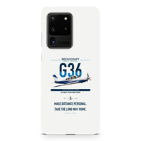 Thumbnail for Beechcraft Bonanza G36 design on samsung case - white