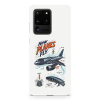 Thumbnail for How Planes Fly V2 design on samsung case - white