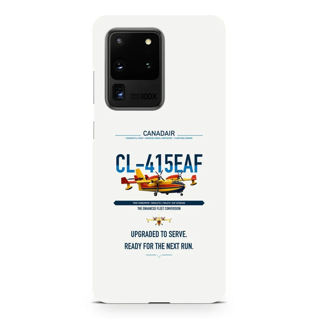 Canadair CL-415EAF design on samsung case - white