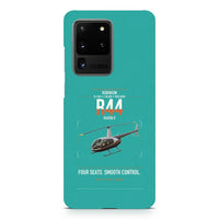 Thumbnail for Robinson R44 Raven II design on samsung case - turquoise