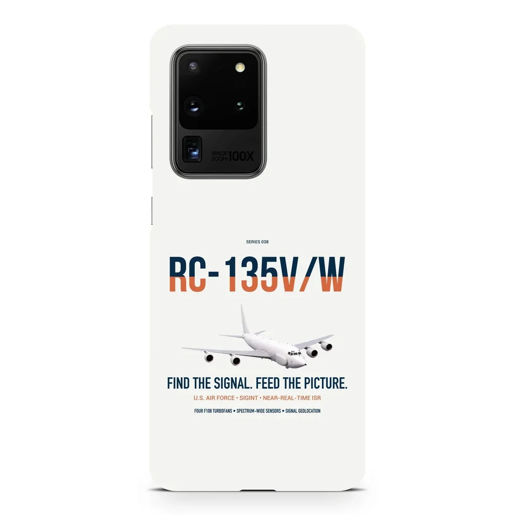 RC-135V W Rivet Joint design on samsung case - white
