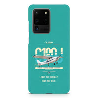 Thumbnail for Cessna 180J Skywagon design on samsung case - turquoise