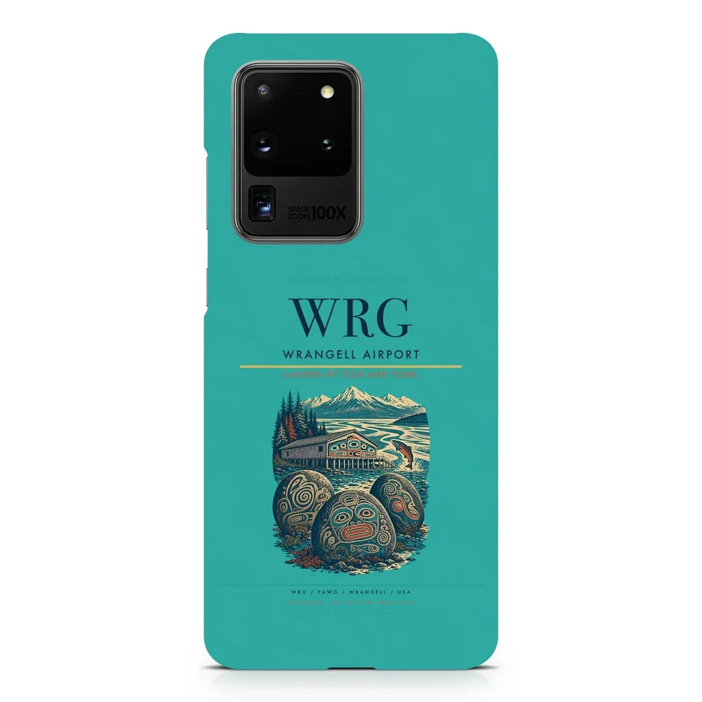 Wrangell Airport WRG design on samsung case - turquoise