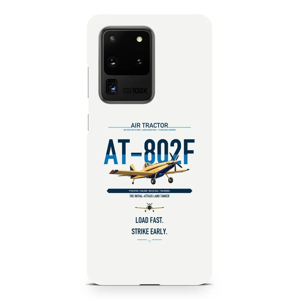 Air Tractor AT-802F design on samsung case - white