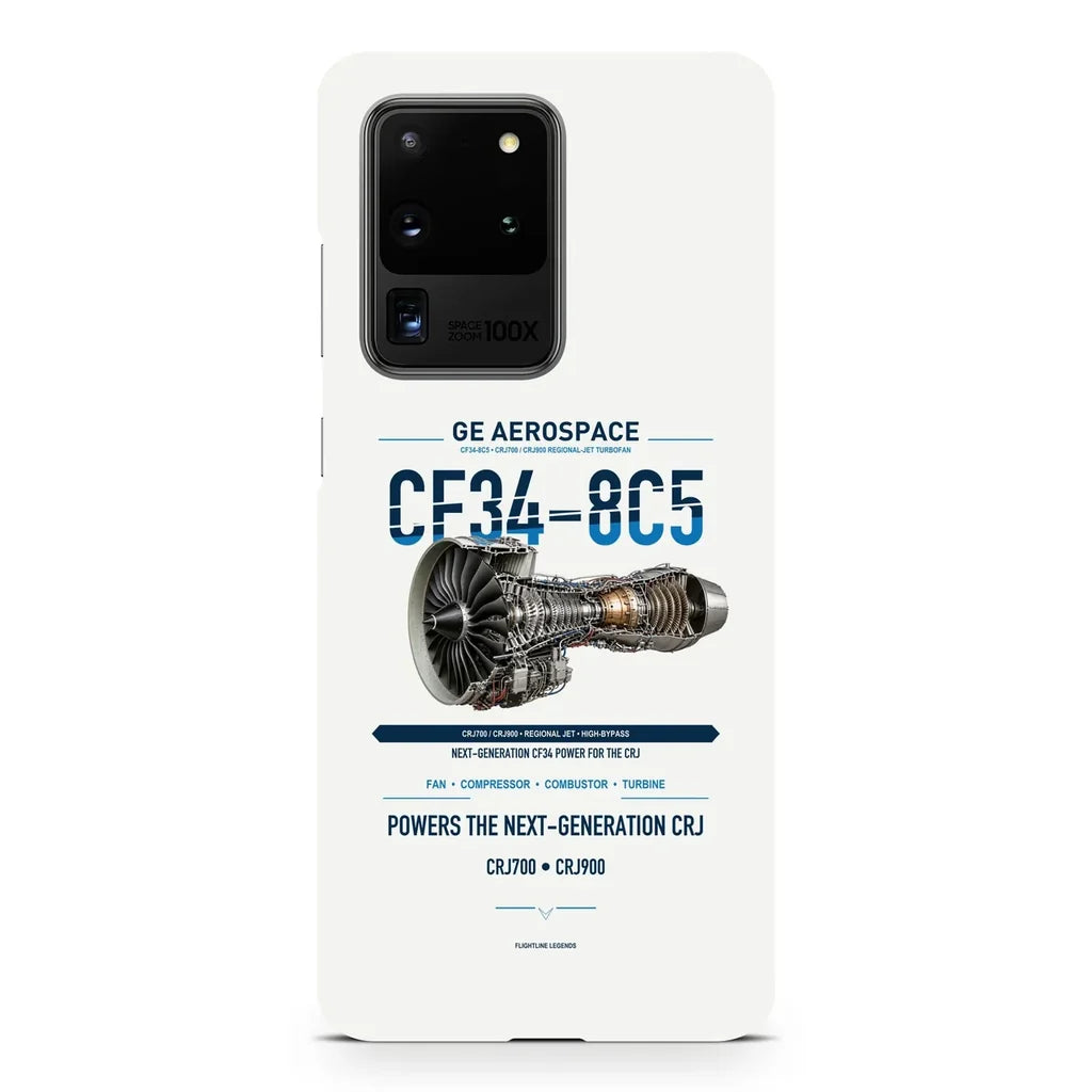 CF34-8C5 design on samsung case - white