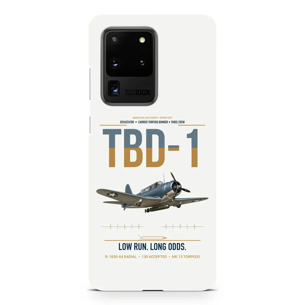 TBD-1 Devastator design on samsung case - white