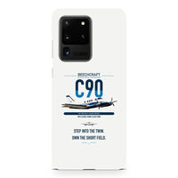 Thumbnail for Beechcraft King Air C90 design on samsung case - white