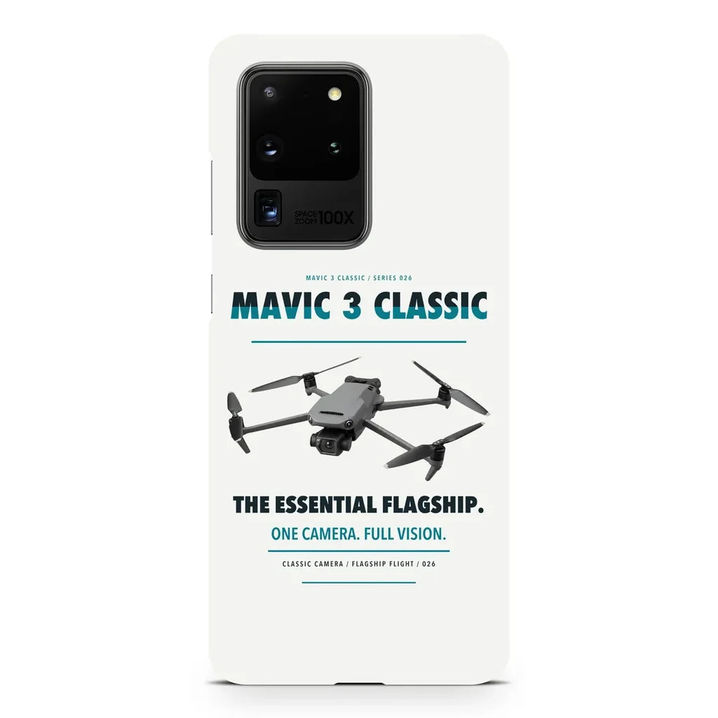 DJI Mavic 3 Classic design on samsung case - white