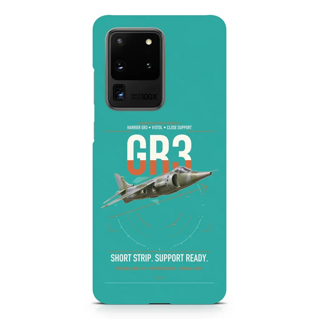Hawker Siddeley Harrier GR3 design on samsung case - turquoise