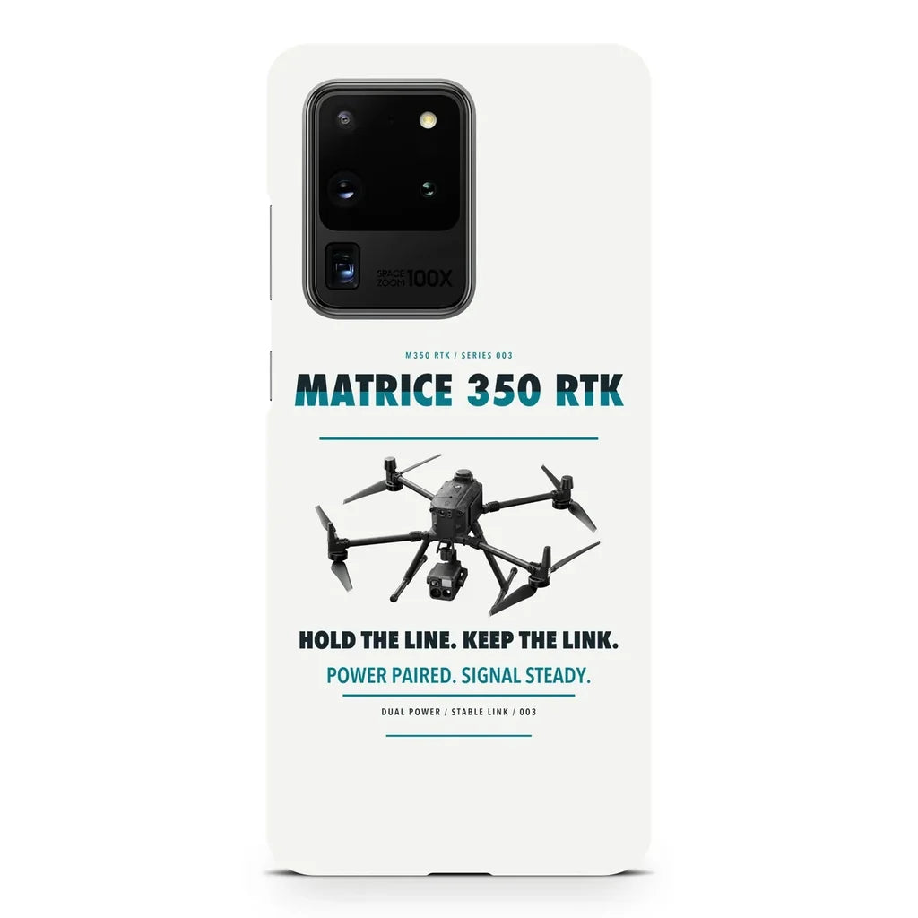 DJI Matrice 350 RTK design on samsung case - white