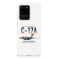 Thumbnail for C-17A Globemaster III design on samsung case - white