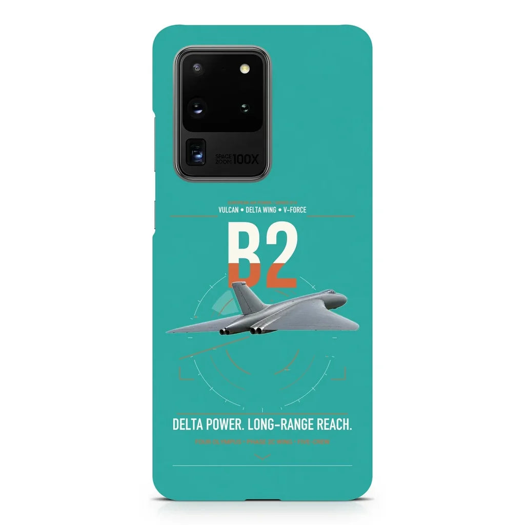 Avro Vulcan B2 design on samsung case - turquoise