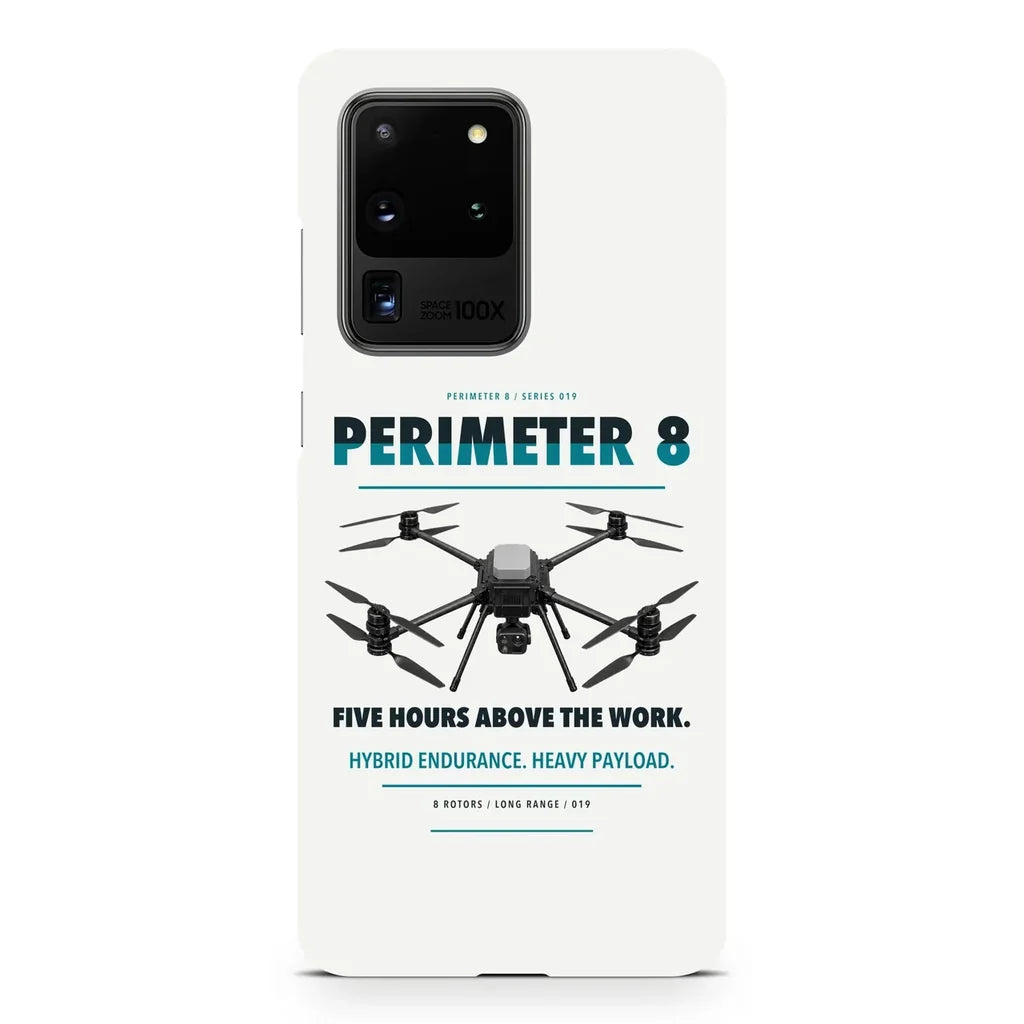 Skyfront Perimeter 8 design on samsung case - white