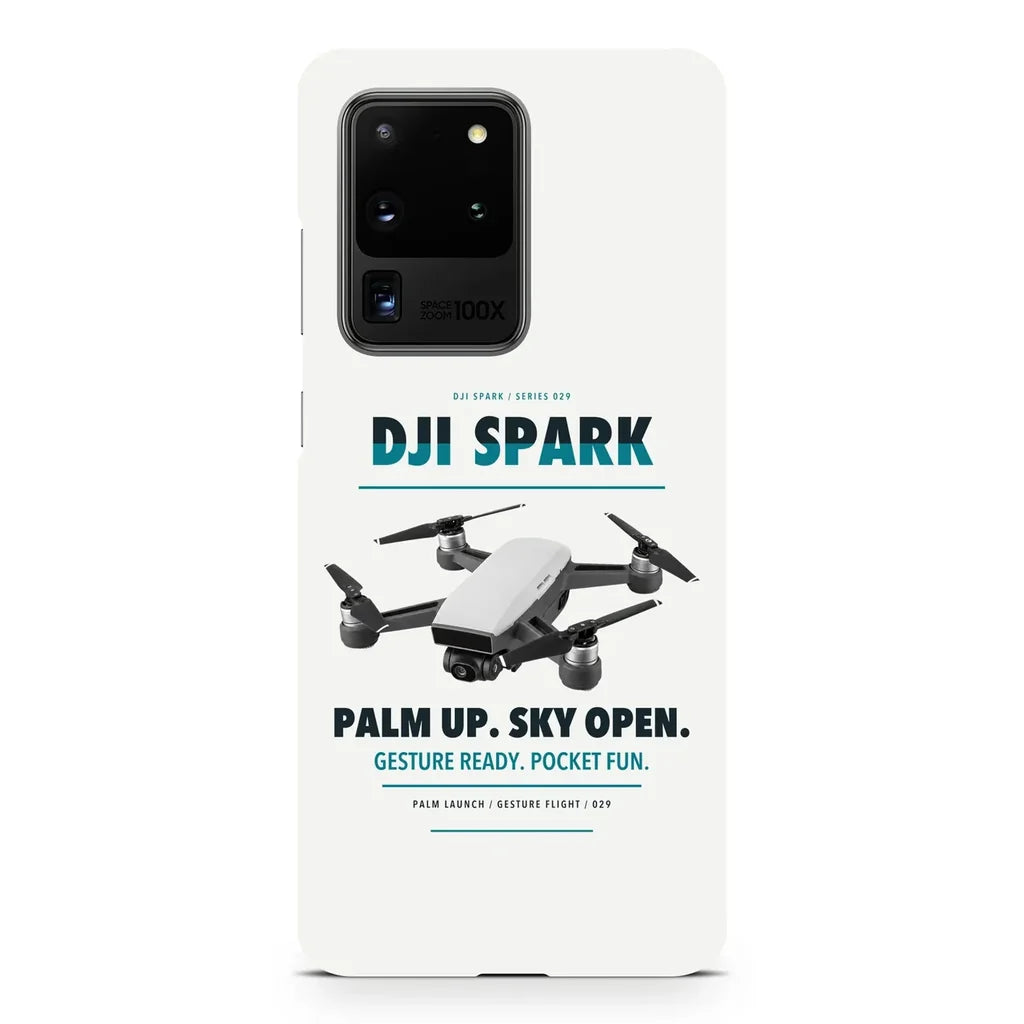 DJI Spark design on samsung case - white