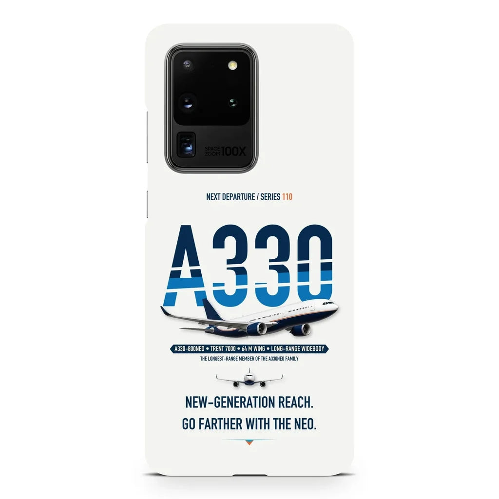 Airbus A330-800neo design on samsung case - white
