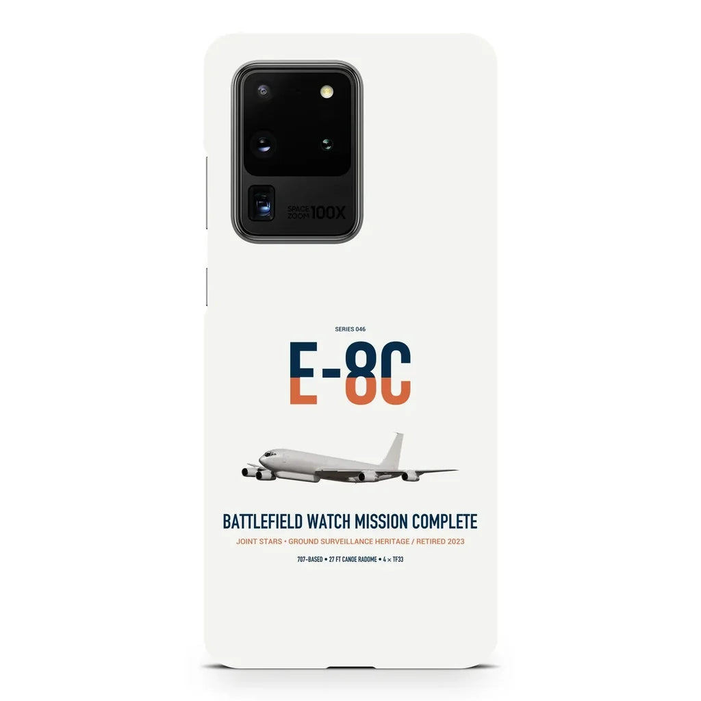 E-8C Joint STARS design on samsung case - white