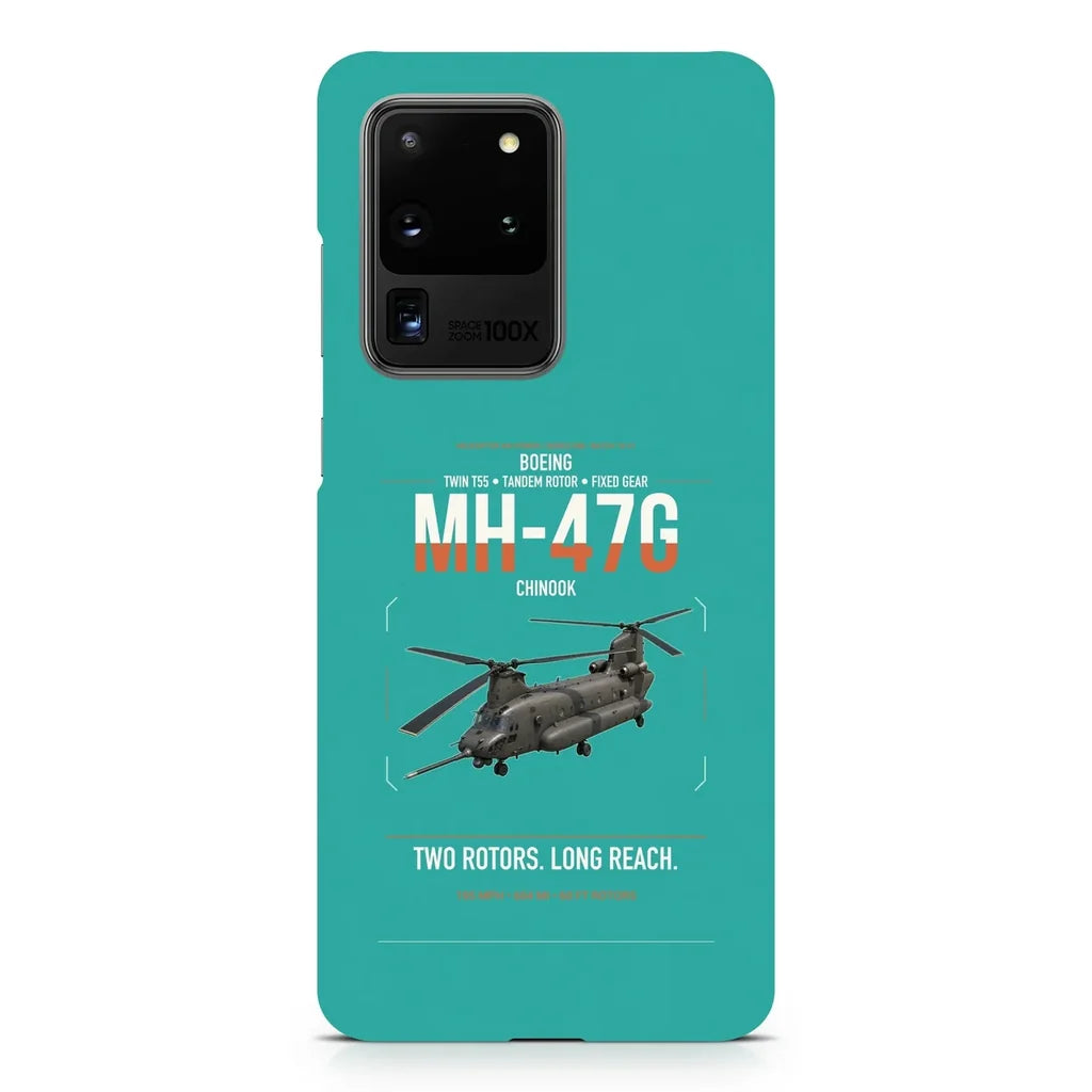 Boeing MH-47G Chinook design on samsung case - turquoise