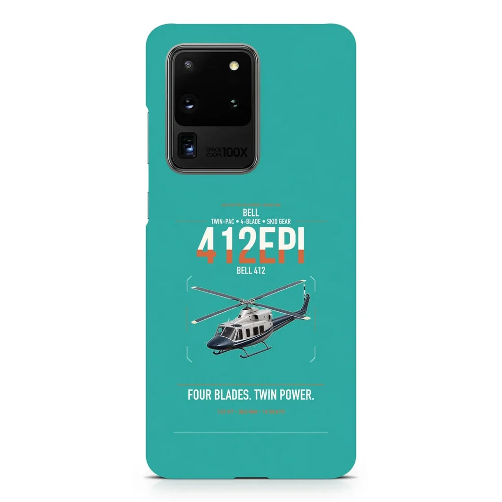 Bell 412EPI design on samsung case - turquoise