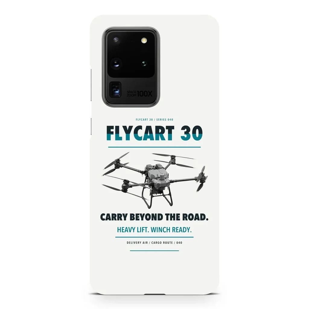 DJI FlyCart 30 design on samsung case - white