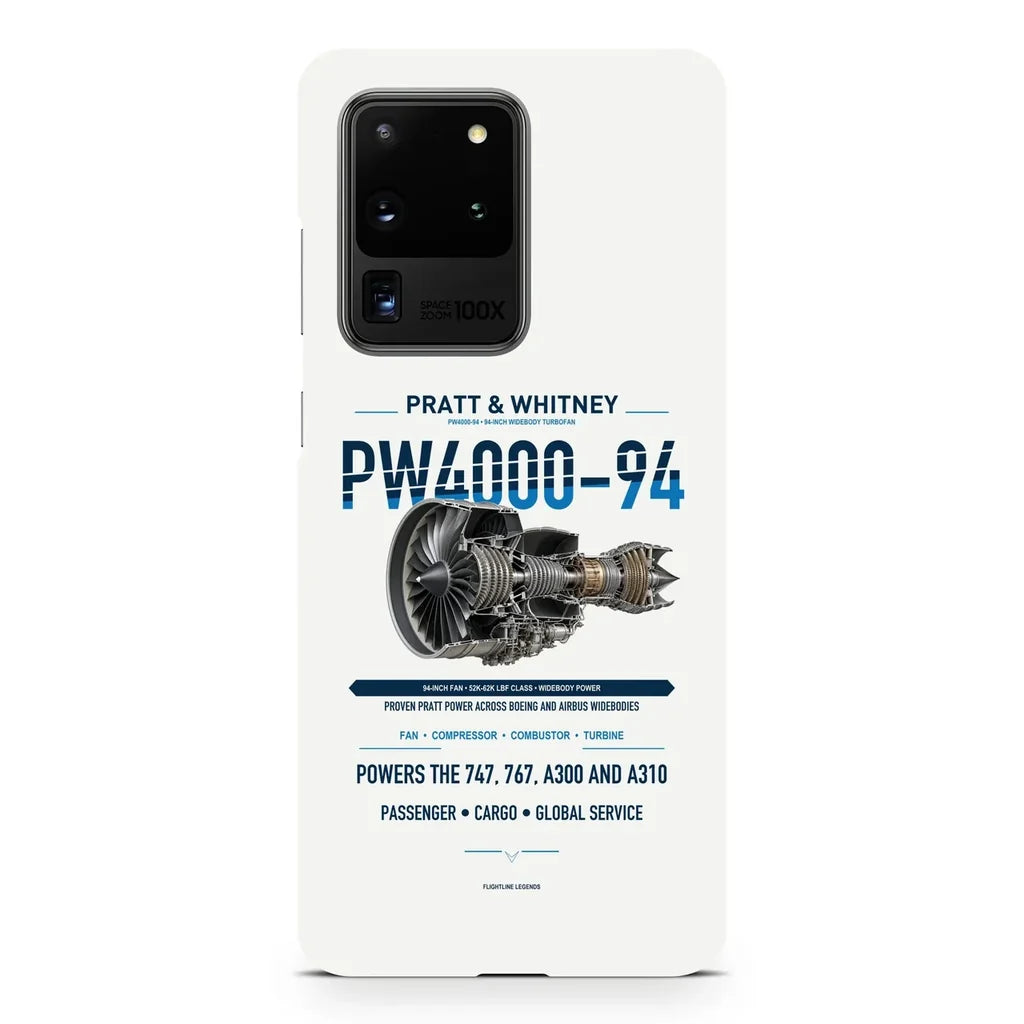PW4000-94 design on samsung case - white