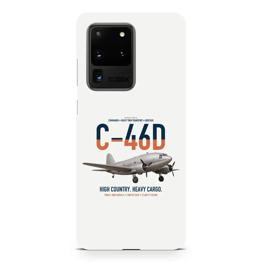 C-46D Commando design on samsung case - white