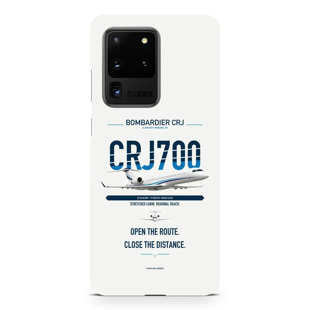 CRJ700 design on samsung case - white