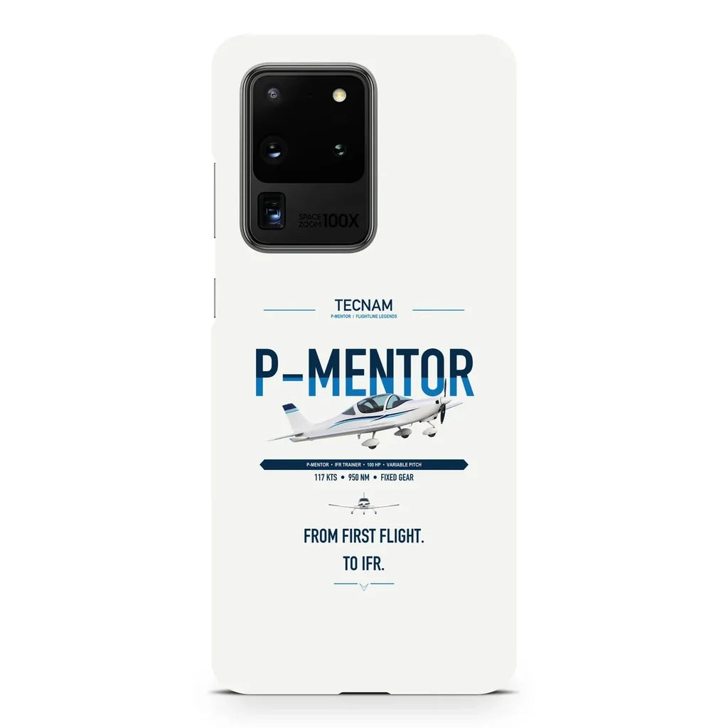 Tecnam P-Mentor design on samsung case - white