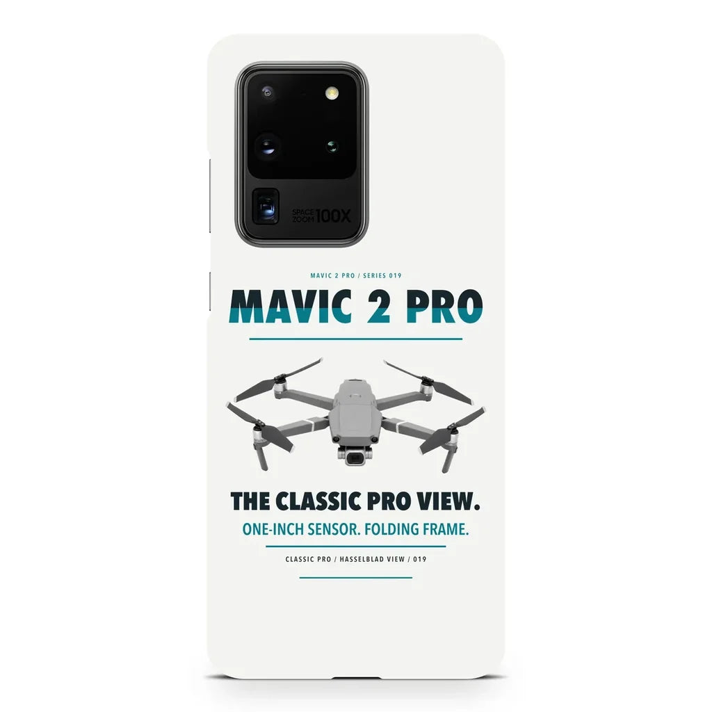 DJI Mavic 2 Pro design on samsung case - white