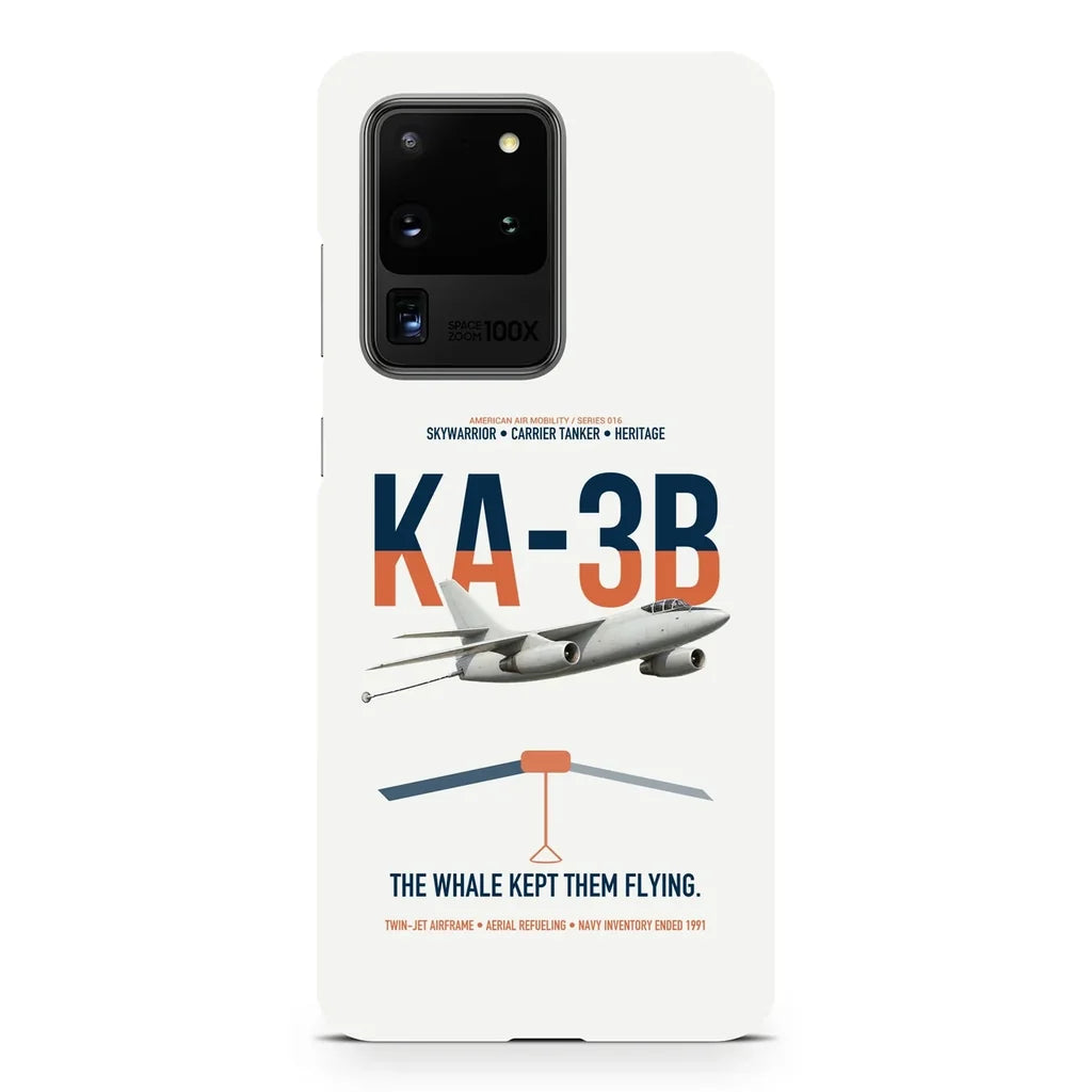 KA-3B Skywarrior design on samsung case - white