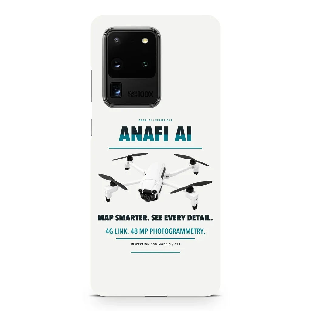 Parrot ANAFI Ai design on samsung case - white