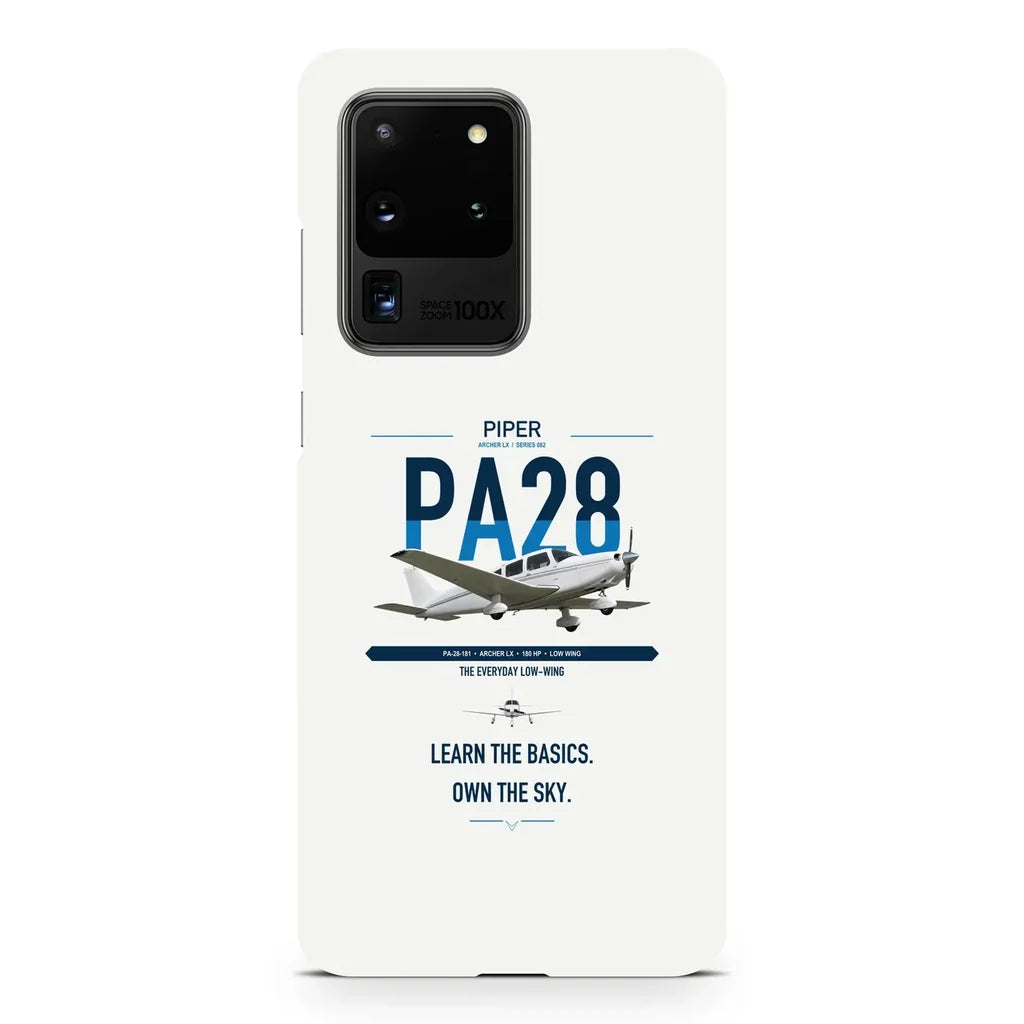 Piper PA-28-181 Archer LX design on samsung case - white