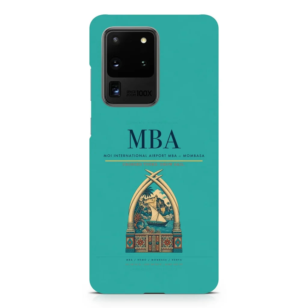 Moi International Airport MBA — Mombasa design on samsung case - turquoise
