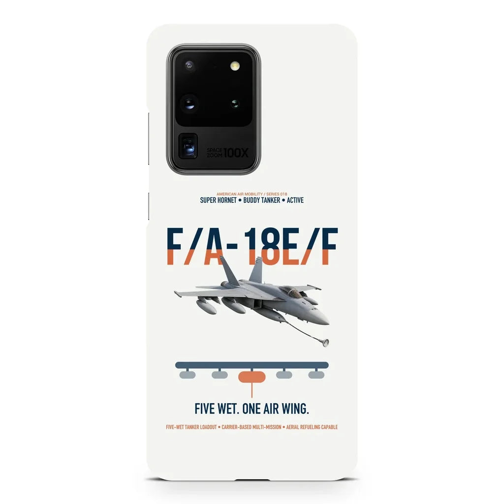 F A-18E F Buddy Tanker design on samsung case - white