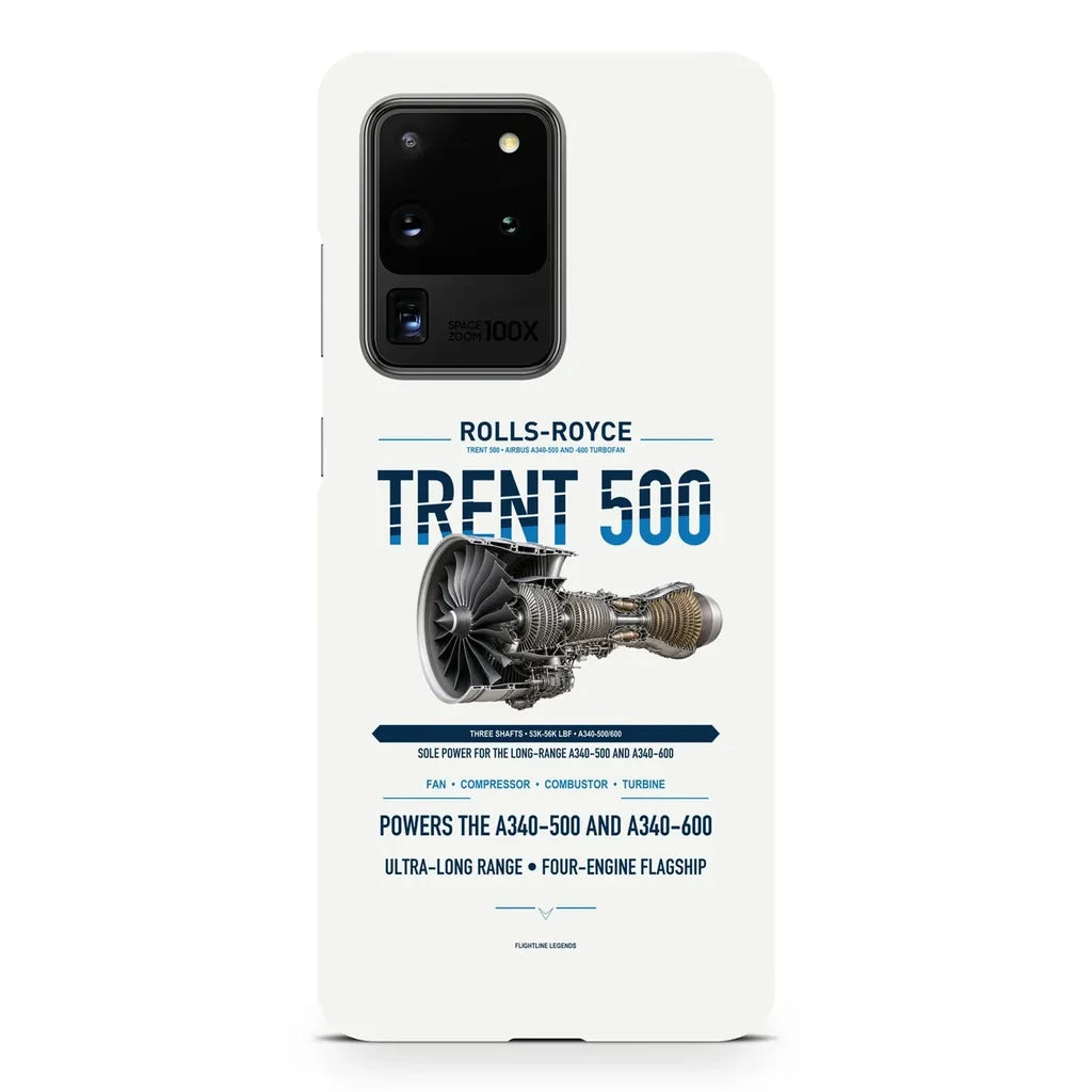 TRENT 500 design on samsung case - white