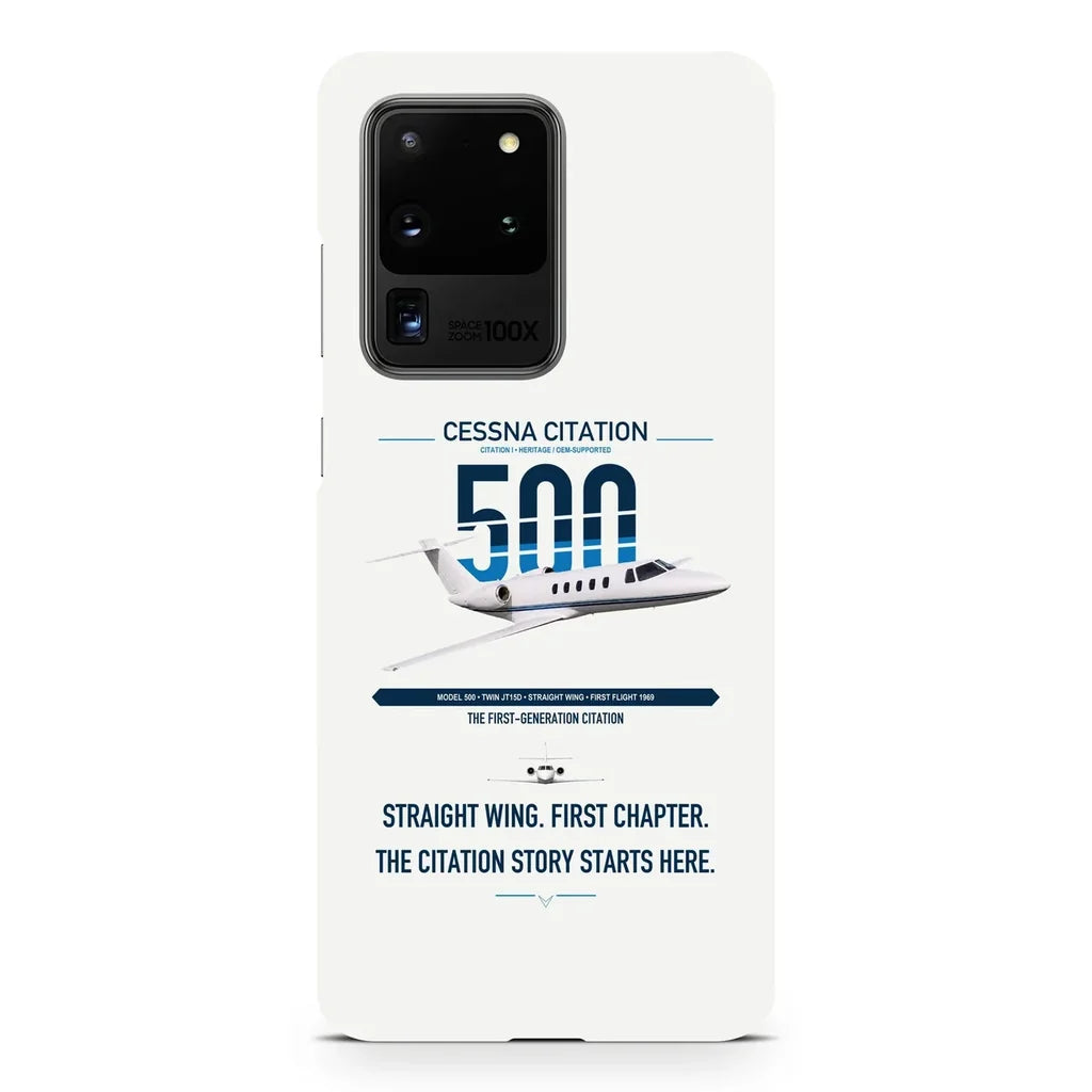 Cessna Citation 500 - Citation I design on samsung case - white