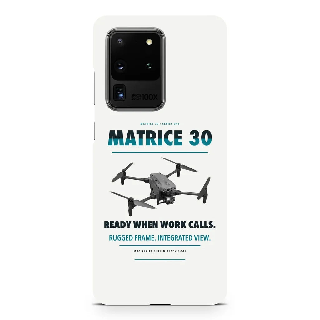 DJI Matrice 30 design on samsung case - white