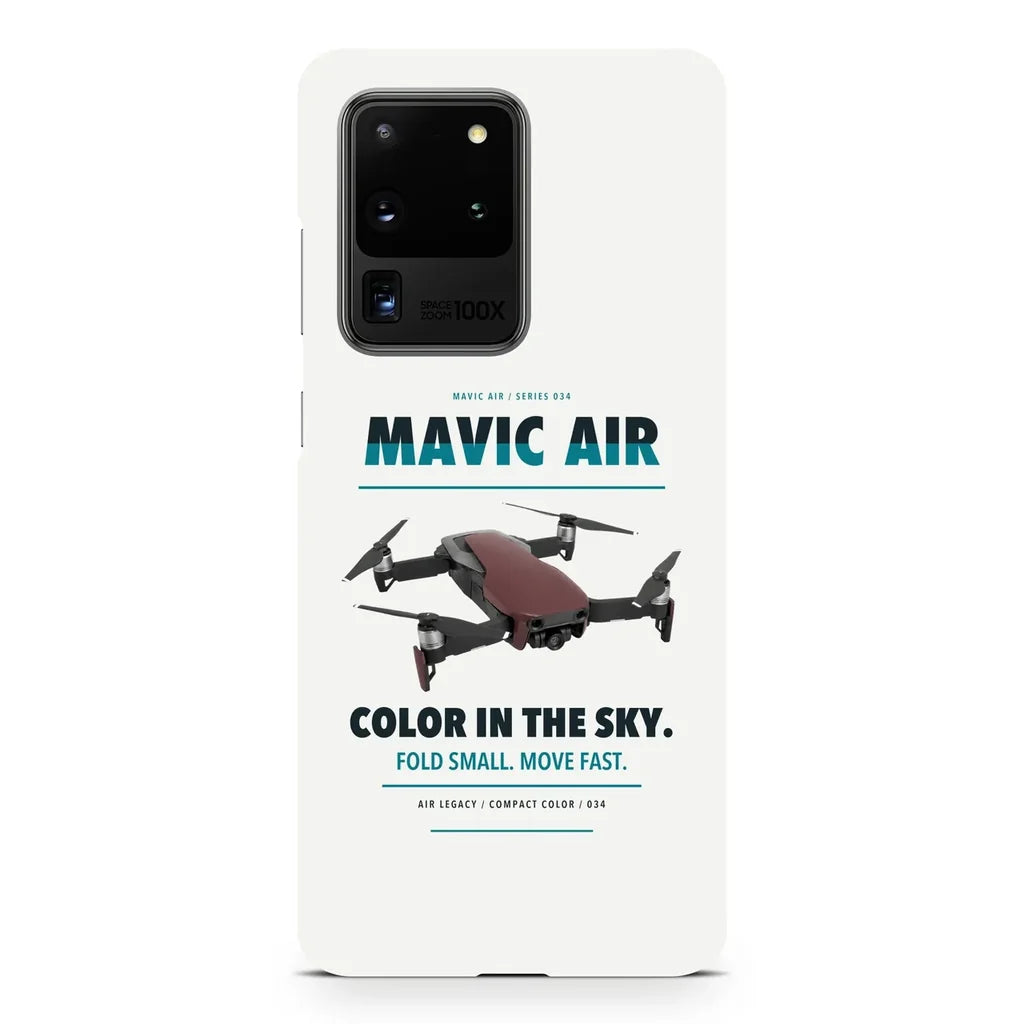 DJI Mavic Air design on samsung case - white