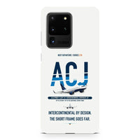 Thumbnail for Airbus ACJ319neo design on samsung case - white