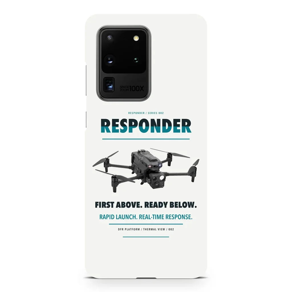 BRINC Responder design on samsung case - white