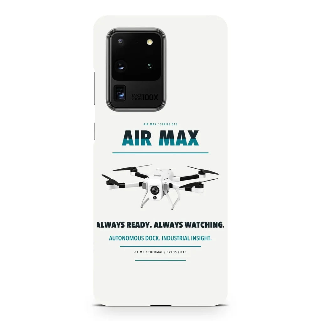 Percepto Air Max design on samsung case - white
