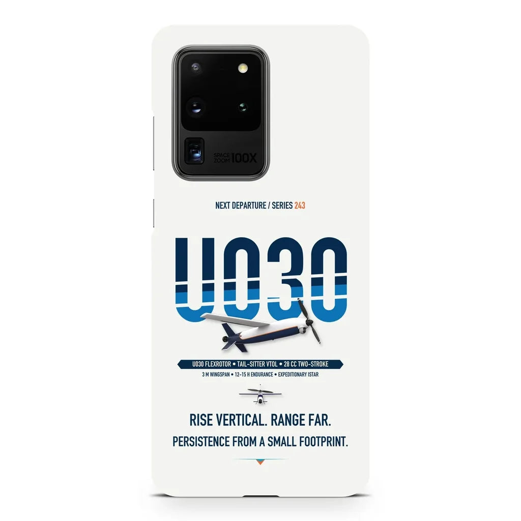 Airbus U030 Flexrotor design on samsung case - white