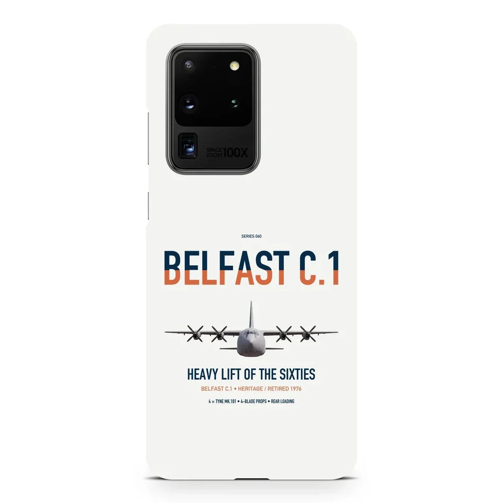 Short Belfast C.1 design on samsung case - white